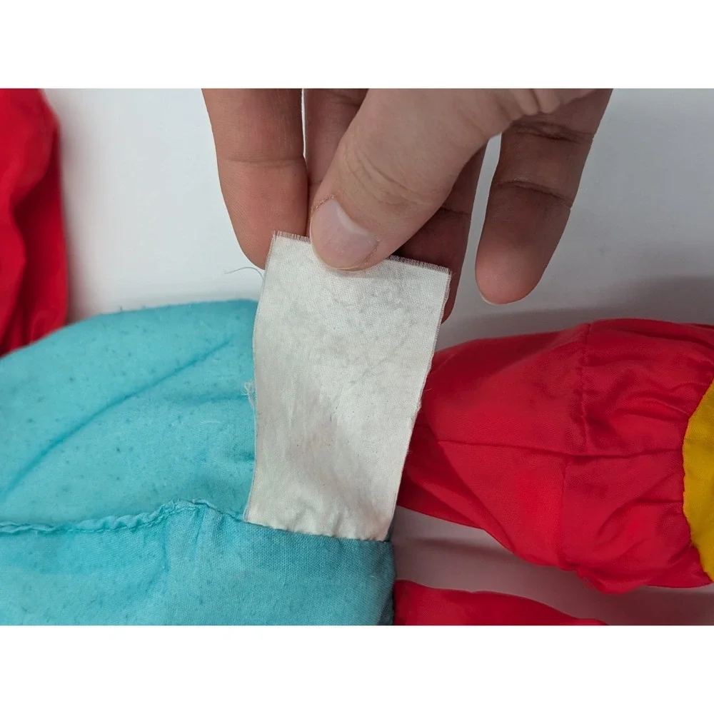 Playskool Water Pets Red Puppy Dog Duck‎ Bath Tub Toy Parachute Nylon 1988 VTG